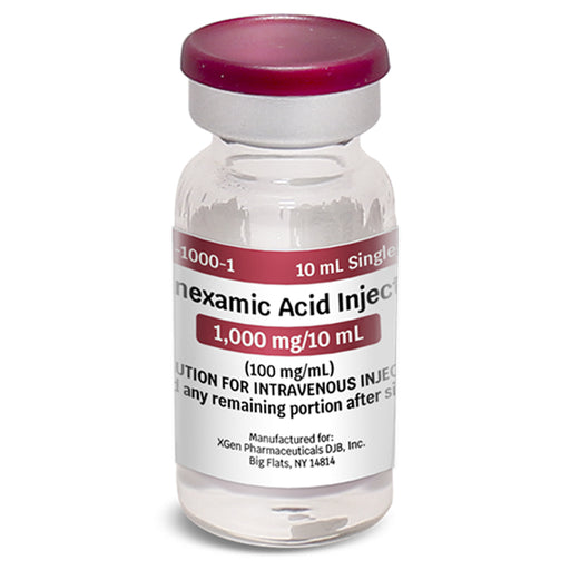 Tranexamic Acid (TXA) for Injection 100 mg Injection Single-Dose Vial 10 mL x 10/Box 