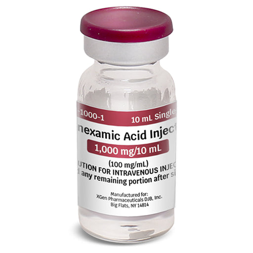 Buy Xgen Pharma Xgen Tranexamic Acid (TXA) for Injection 100 mg Injection Single-Dose Vial 10 mL x 10/Box  online at Mountainside Medical Equipment