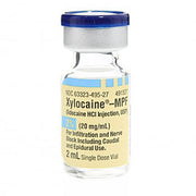 Xylocaine Lidocaine 2% for Injection 2 mL Vials, Preservative Free, 25/Tray