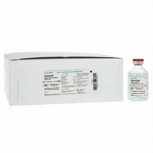 Xylocaine 2% Lidocaine with Epinephrine Injection 1:00,000 Multiple-Dose Vial 50 mL