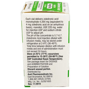 Zoledronic Acid Injection directions for osteoporosis management, enhancing bone strength, and reducing fracture risk in high calcium.