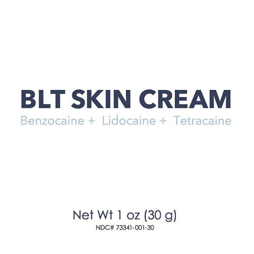 Strong Topical Anesthetic | BLT Skin Cream with Benzocaine, Lidocaine & Tetracaine 30 gram Jar