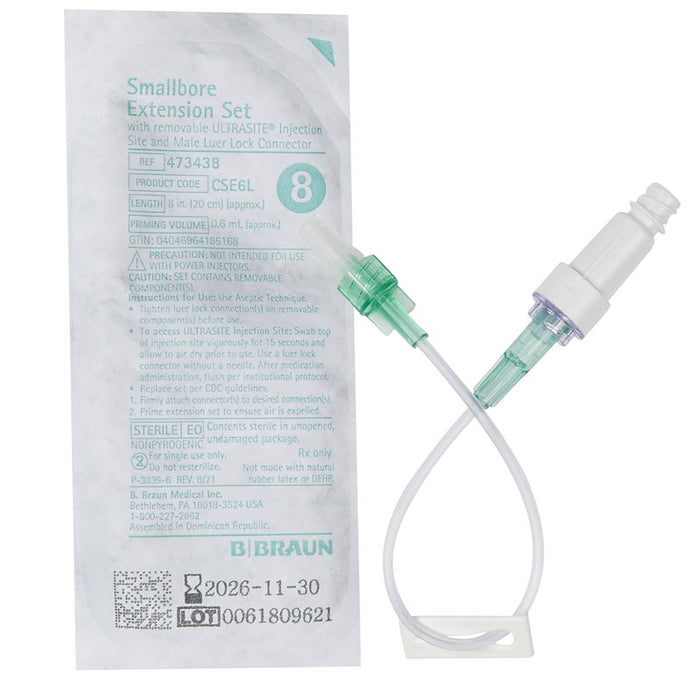 Braun 473438 IV Extension Set Needle Small Bore .