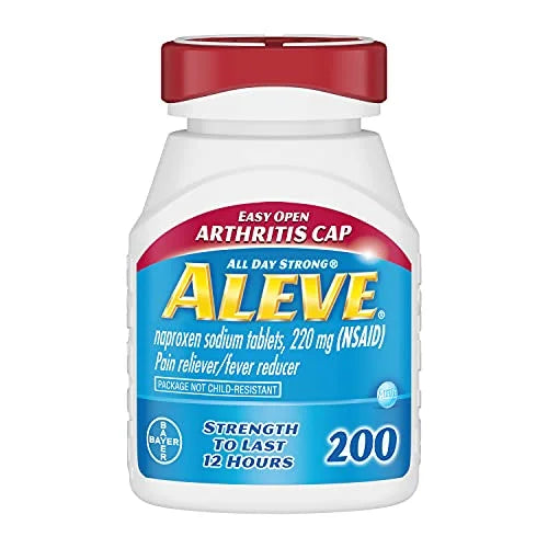 Buy Bayer Aleve Pain Reliever Naproxen Sodium, 220mg Caplets, 200 ct  online at Mountainside Medical Equipment