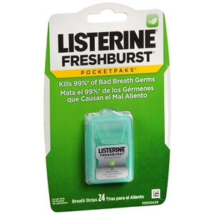 Oral Care Products | Listerine Freshburst Pocketpak Breath Strips 24 pk