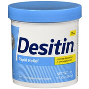Buy Johnson and Johnson Consumer Inc Desitin Rapid Relief Cream Large Jar 16 oz  online at Mountainside Medical Equipment