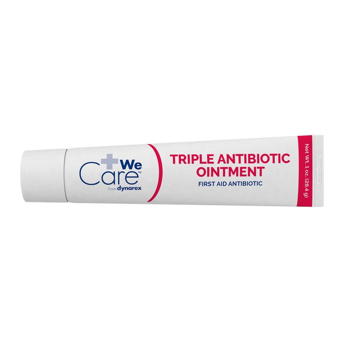 Triple Antibiotic Ointment 1 oz Tube for wound care; essential first aid antimicrobial health solution.