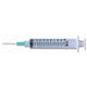 BD 3 mL Syringe with Luer-Lok Needle 3 mL, PrecisionGlide 100/Box