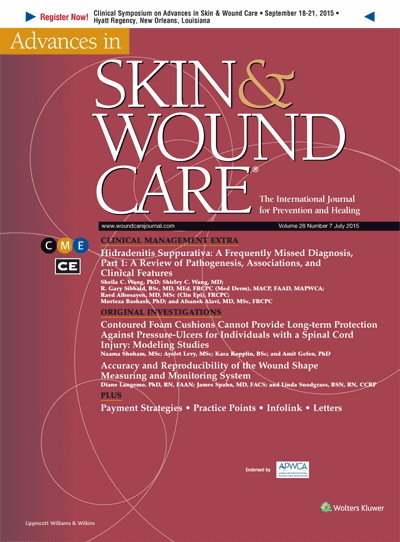 Wound Care | Advances in Skin & Wound Care Journal for Prevention and Healing