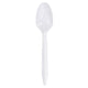 Spoons, Plastic, Medium Weight, White, 1000/cs