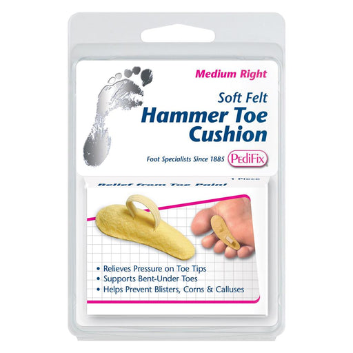 Cardinal Health PediFix FELTastic Soft Felt Hammer Toe Cushion, Medium Right | Buy at Mountainside Medical Equipment 1-888-687-4334