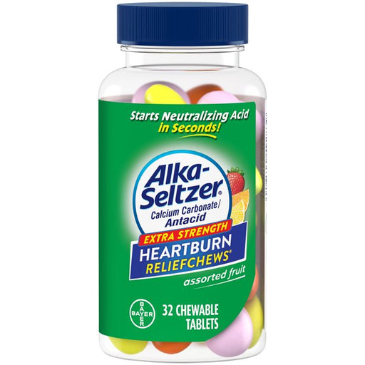 Bayer Healthcare Alka-Seltzer Extra Strength Heartburn Relief Chews Assorted Fruit 32 Count | Buy at Mountainside Medical Equipment 1-888-687-4334