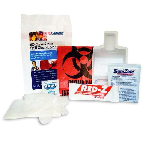 EZ Spill Blood and Body Fluid Clean Up Kit, Safetec for effective biohazard management and infection control.