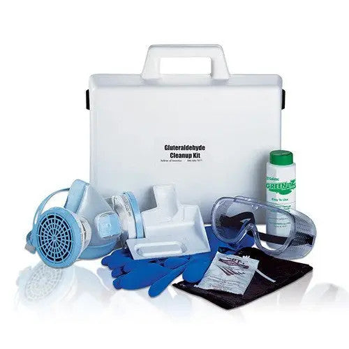 Spill Cleanup Kit, | Glutaraldehyde Clean-Up Kit with Hard Case, Safetec