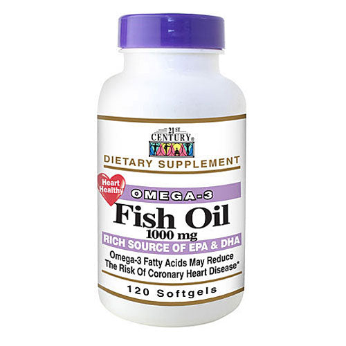 21st Century 21st Century Fish Oil Omega 3 Heart Health Supplement | Mountainside Medical Equipment 1-888-687-4334 to Buy