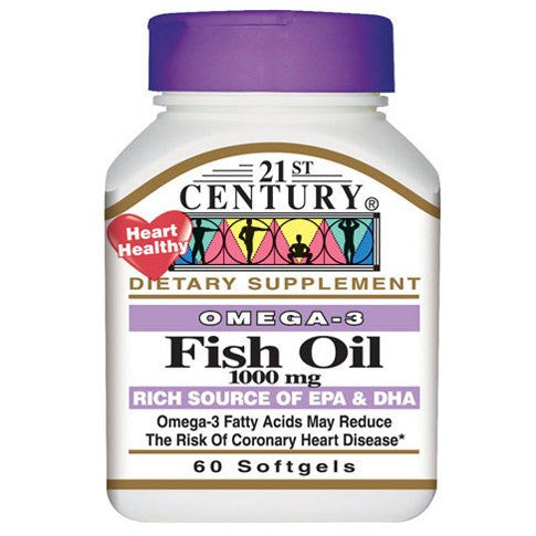 Buy 21st Century Omega 3 Fish Oil 1000 mg  (90 Count)  online at Mountainside Medical Equipment