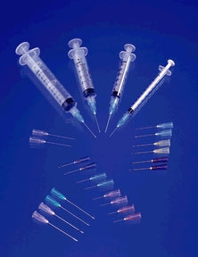 Medical Needles, | Syringe & Needle, Luer Lock, 3cc, Low Dead Space Plunger, 23G x 1½", 100/bx