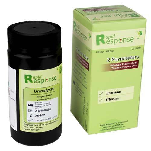 Buy BTNX- Rapid Response 2 SG Urine Reagent Strips for Urinalysis (Protein/Glucose)  online at Mountainside Medical Equipment
