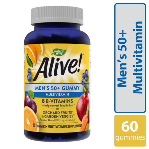 Multivitamin | Nature's Way Alive! Men's 50+ Multivitamin Gummies 60 ct