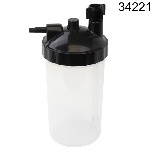 Buy Dynarex Bubble Oxygen Humidifier Bottle used with Home Oxygen Concentrators, 400mL 6 PSI  online at Mountainside Medical Equipment