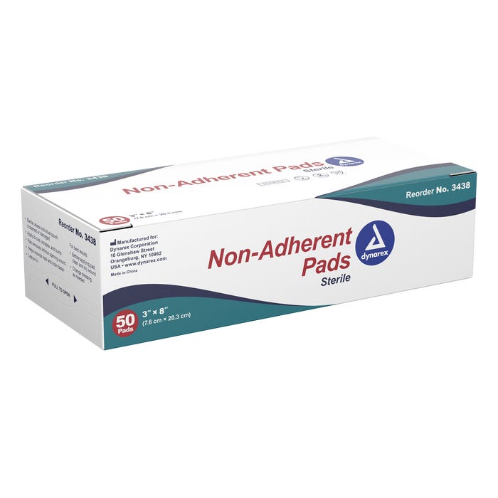 Buy Dynarex Non-Stick Absorbent Gauze Pads (Non-Adherent), Sterile (Box)  online at Mountainside Medical Equipment