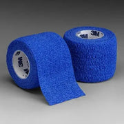 Coban Self-Adherent Wrap, Blue for secure compression, injury support, and effective wound management.