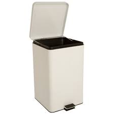 Buy McKesson EnTrust Trash Can with Plastic Liner & Steel Step On Square, 32 Quart  online at Mountainside Medical Equipment