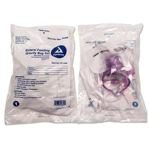 Buy Dynarex Enteral Delivery Gravity Bag Set with EnFit Connector  online at Mountainside Medical Equipment