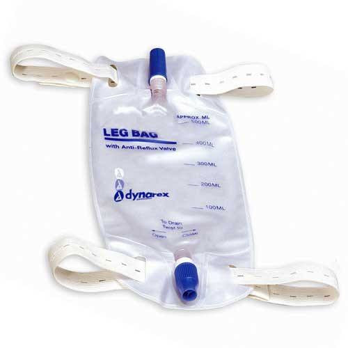 Dynarex Urine Leg Bag 600 ml - Urinary Drainage Bag by Dynarex —  Mountainside Medical Equipment