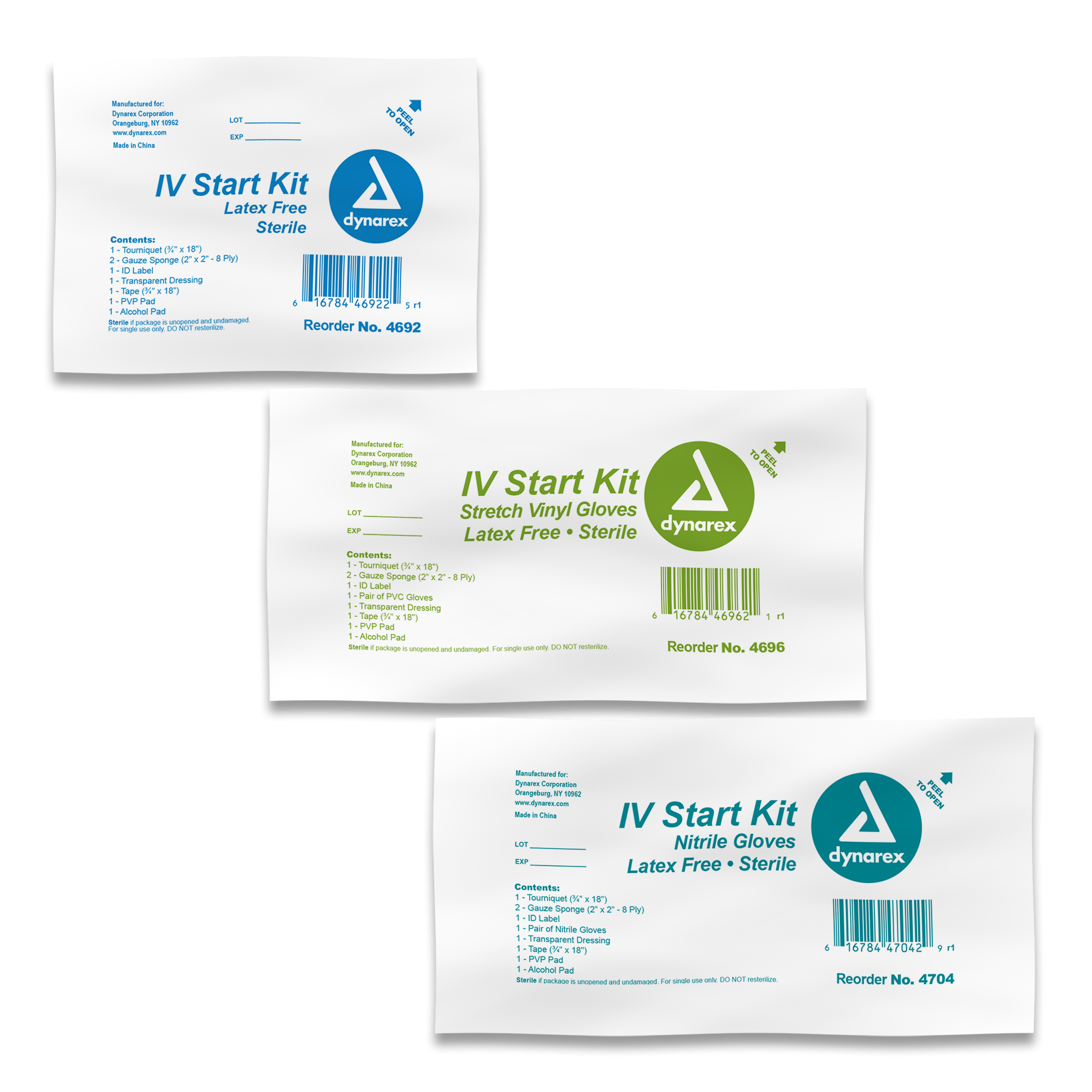 IV Start Kit - Sterile IV Starter Kit with IV Supplies