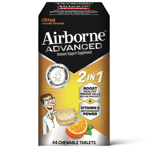Buy RB Health Airborne Advanced Citrus Immune Support Chewable Tablets 44 ct  online at Mountainside Medical Equipment