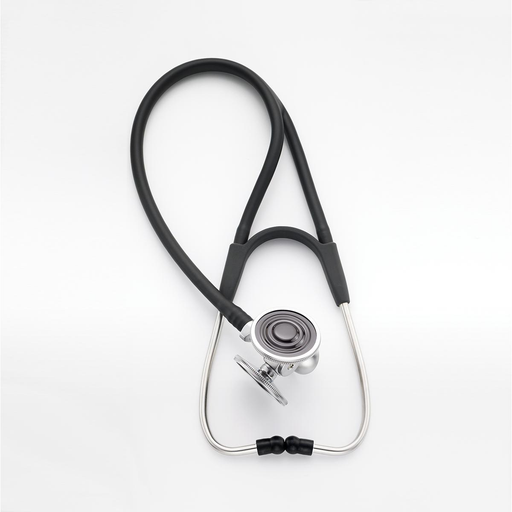 Cardiology Stethoscopes | Harvey Deluxe Triple Head Stethoscope 28" black tubing