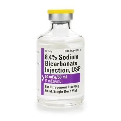Metabolic Acidosis, | Excela Sodium Bicarbonate 8.4% for Injection 50 ml vial, 25/pack (Rx)