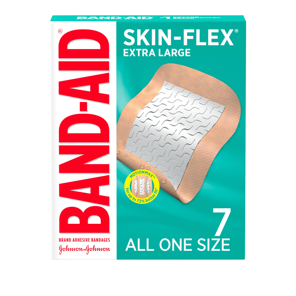 Buy Johnson and Johnson Consumer Inc Band-Aid Brand Skin-Flex Adhesive Bandages, Extra Large, 7 ct  online at Mountainside Medical Equipment