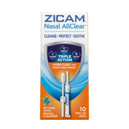 Church & Dwight Zicam Nasal AllClear Single Use Swabs 10ct | Mountainside Medical Equipment 1-888-687-4334 to Buy