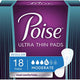 Poise Pads, Ultra Thin, Moderate Absorbent, Regular Length 18/pk