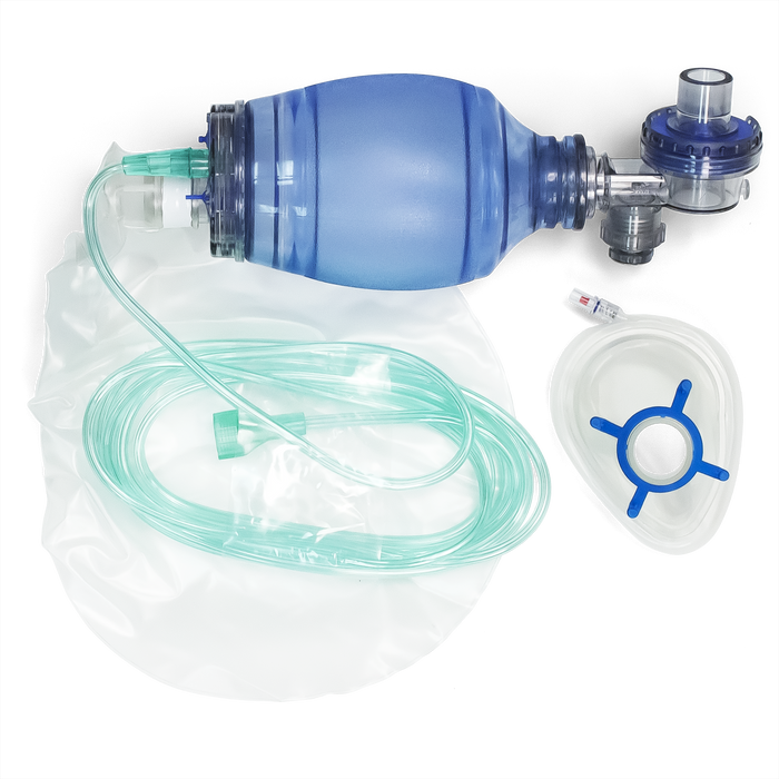 Buy Dynarex Resuscitation Bag with CPR Mask, Pediatric, 2500 cc/ml Manual Pump Bag  online at Mountainside Medical Equipment