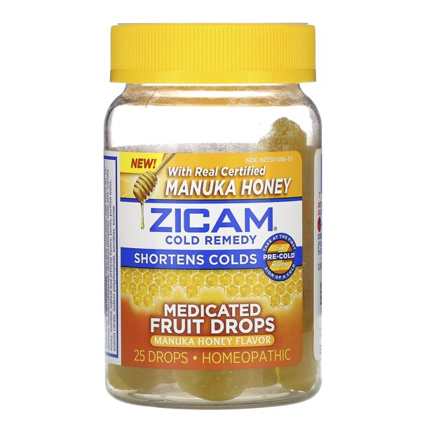 Buy Church & Dwight Zicam Cold Remedy Manuka Honey Medicated Fruit Drops 25 ct  online at Mountainside Medical Equipment