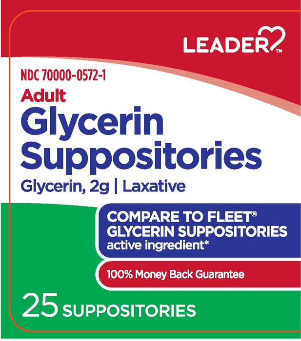 Leader Adult Glycerin Suppository 25 ct — Mountainside Medical Equipment
