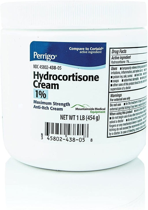 Padagis US Hydrocortisone Cream 1% Topical Cream 1 Pound Jar (454 grams) | Buy at Mountainside Medical Equipment 1-888-687-4334