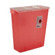 SharpSafety™ Sharps Container, Rotor/Hinged Lid, Transparent Red, 3 Gallon