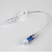 Close-up of premium IV Extension Sets, ensuring safe and precise medical fluid delivery in hospital, clinic, or home healthcare settings.