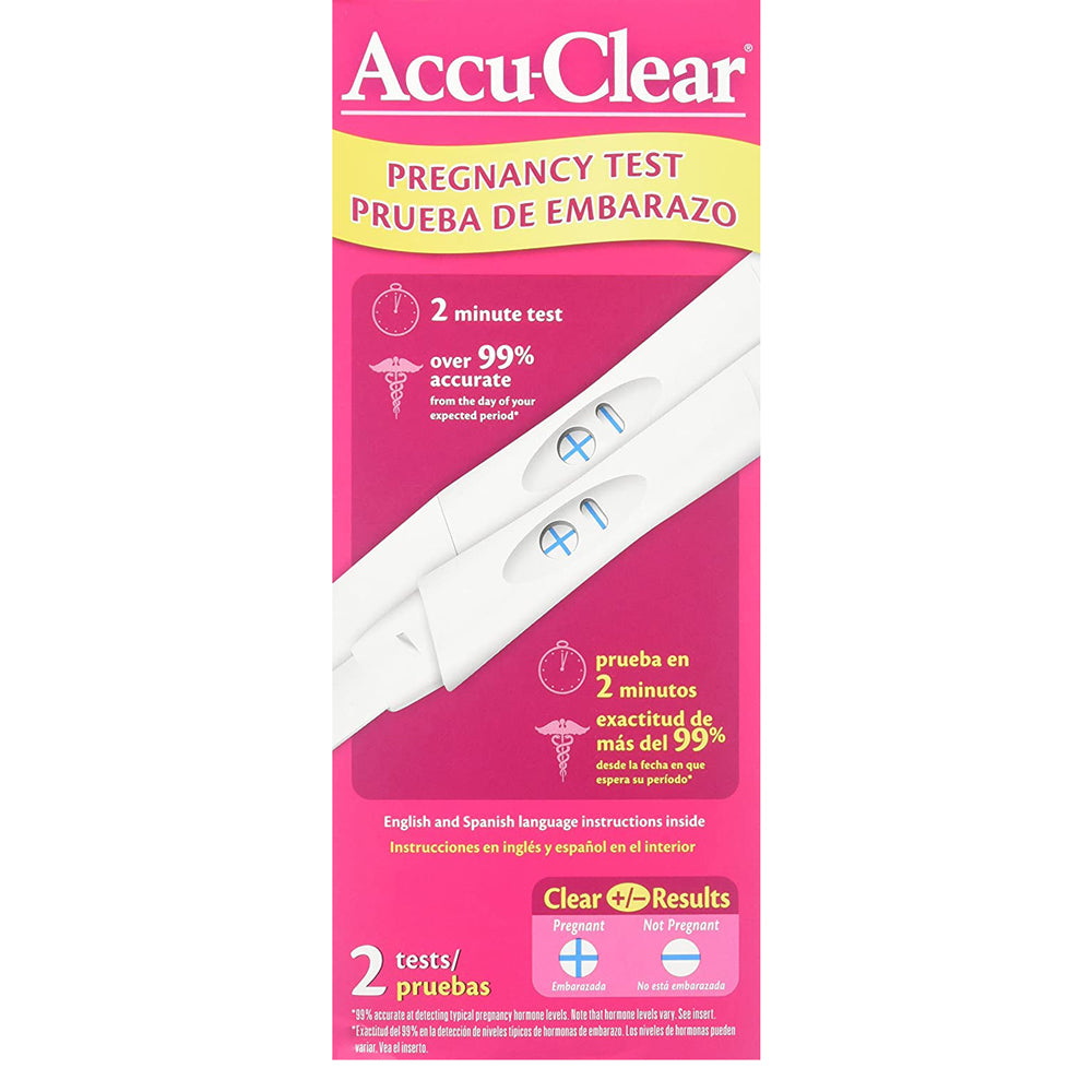 Buy Proctor Gamble Consumer Accu-Clear Early Pregnancy Test, 2 count  online at Mountainside Medical Equipment