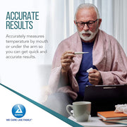 Digital Oral Thermometer, Fahrenheit or Celsius, Audible Alert, Automatic Shut Off Default Title