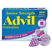 Children's Advil Junior Strength 100mg Chewable Grape Tablets