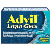 Advil Liqui-Gel Minis Pain Reliever and Fever Reducer Ibuprofen 200mg provides fast headache, muscle, and joint pain relief.