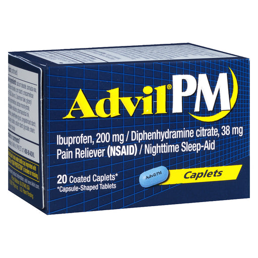 Advil PM Nightime Sleep and Pain Relief Medicine