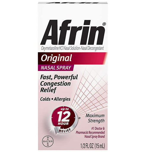 Nasal Decongestant Spray | Afrin 12-HourNasal Decongestant Spray 0.05%, 15 ml