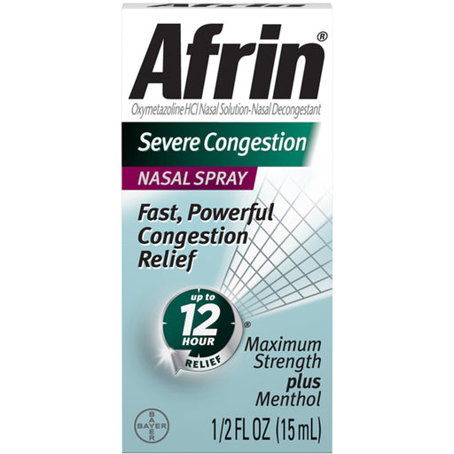 Allergy Relief | Afrin Severe Congestion Nasal Spray with Menthol, 15 ml