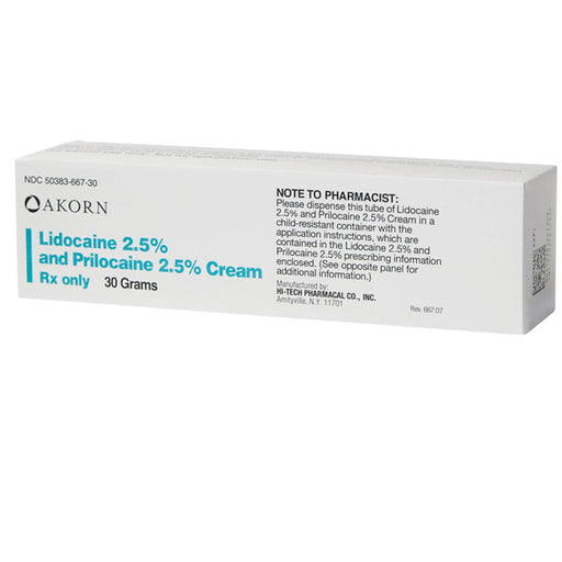 Topical Anesthetic | Akorn Lidocaine 2.5% with Prilocaine 2.5% Cream (Rx)